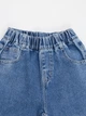 Джинсы прямые синие для мальчика с нашивкой на кармане (A02619) 176 - изображение 6