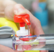 Губка для миття посуду з дозатором CLEANER BRUSH, губка-щітка з ручкою для мийного засобу (AZD-5658) - зображення 4