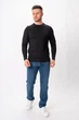 Свитер однотонный Trend Collection 5143 Черный (black) 4XL - зображення 2