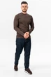 Однотонный гольф с воротником K.O.R 6801 Коричневый (brown) XL - зображення 2
