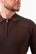 Джемпер-поло из трикотажа K.O.R 35166-2 Коричневый (№3000 coffee) 2XL - изображение 5