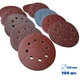 Набор шлифовальных кругов 100 шт. 125 мм, 8 отверстий, на липучке для шлифовки и полировки 670115 - изображение 2