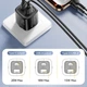 Сетевое зарядное устройство Essager ES-CD54 20W USB Type-C PD + USB-A, быстрая зарядка, адаптер питания 110–240V, EU Plug черное - изображение 6