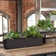 Вазон Lechuza Balconera Stone 80 пісочно-бежевий 79x19x19см 12л (15661) - зображення 8