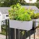 Вазон Lechuza Balconera Stone 80 пісочно-бежевий 79x19x19см 12л (15661) - зображення 9