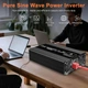 Інвертор EAFC 7000W 12V→220V з чистою синусоїдою | Перетворювач напруги Pure Sine Wave 7000 Вт для сонячних панелей, акумуляторів LiFePO4, AGM, GEL - зображення 5