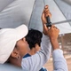 Синя парасолька Sport-Brella Versa-Brella UPF 50+ з універсальним затискачем і обертанням на 360 градусів (250131) - зображення 9