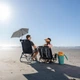Синя парасолька Sport-Brella Versa-Brella UPF 50+ з універсальним затискачем і обертанням на 360 градусів (250131) - зображення 12