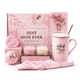 Подарочный набор Lesko Spa Gift Basket Set 05 из 7 предметов Pink мыло бомбочка для ванны свечи - изображение 4