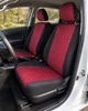 Чехлы на сиденья для Audi A3 (Ауди А3), универсальные, ткань + алькантара, комплект, бордовые - изображение 1