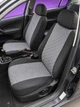 Чехлы на сиденья для FIAT Tipo (II) (Фиат Типо II), универсальные, ткань + алькантара, комплект, серые - изображение 9