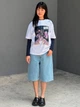 Футболка хлопковая оверсайз длинная женская Uniqlo 313646846 2XL Белая (1161551264) - изображение 3