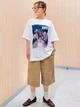 Футболка хлопковая оверсайз длинная женская Uniqlo 313646846 2XL Белая (1161551264) - изображение 4