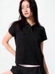 Поло женское Uniqlo 525125254 L Черное (1161555032) - изображение 1