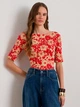 Футболка хлопковая женская Ralph Lauren 498978203 S Красная (1161640566) - изображение 1