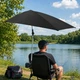 Портативна парасолька-кліпка Sport-Brella Versa-Brella UPF 50+ з універсальним затискачем та поворотом на 360 градусів, чорна ( 250126 ) - зображення 8