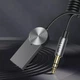Автомобильный Bluetooth адаптер Earldom ET-BR33 (ресивер, AUX адаптер 3.5 мм, с микрофоном, пружинный кабель длиной 1 метр) - Черный - изображение 5