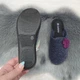 Тапочки домашние женские Inblu синие на танкетке фетровые с цветочком 39р (25 см) 8560 - изображение 8