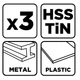 Набор ступенчатых сверл Graphite 54T300 - изображение 4