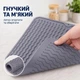 Силіконовий килимок для сушіння посуду (дренажний, 48х36 см, сірий) - зображення 2