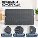 Силіконовий килимок для сушіння посуду 50×40 см — термостійкий до 220°C, харчовий силікон, темно-сірий - зображення 5