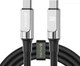 Кабель Bavin U-CB288-CC Super Fast Charging 60W Type-C/Type-C 1.2 м Black (U-CB288-CC BK) - изображение 1