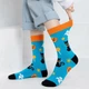 Яскраві високі шкарпетки з принтом Хелловін Honey Fashion Accessories 37-43р блакитний (1-80/5) - зображення 1
