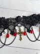 Ажурний чокер на шию у стилі готика з хрестиком і ланцюжками Honey Fashion Accessories чорний (12-396) - зображення 6