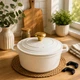 Кастрюля Edenberg EB-12091 с мраморным покрытием и металлической крышкой 2,5 л 20х10 см Белый (EB-12091) - изображение 1