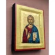 Писаная греческая икона Иисус Христос Вседержитель 13×16 см - изображение 3