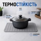 Килимок для сушіння посуду Килимок силіконовий антиковзаючий сушилка підкладка для посуду захисний рельєфний кухонний під посуду 50 х 40 см сірий kayfovo SG-2 - зображення 3