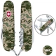 Складной нож Victorinox SPARTAN ARMY Пиксель с крас. лого 1.3603.3.W3941p - изображение 1