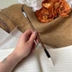 Калиграфическая кисть из козьей шерсти 4 см - изображение 1