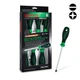 Набір викруток TOPTUL GFE-0601 чорний з зеленим 6 одиниць серії PRO-PLUS SERIES хрестові Philips PH та шліцові Slotted SL (112-163-GFE-0601) - зображення 1