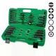 Набор отверток и бит Toptul GAAI5801 зеленый профессиональный HEX PH PZ SL TORX 58 единиц в пластиковом кейсе 24 х 48 х 10 см (112-163-GAAI5801) - изображение 2