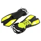Ласты тренировочные короткие с открытой пяткой Cima 7646 размер XL (42-47) Black-Yellow - изображение 4