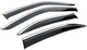 Вітровики на вікна з хромованим молдингом Niken Luxury (4 шт) для Mercedes E-сlass W210 1995-2002 рр - зображення 2