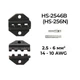 Матриця HS-2546B(256N) 2.5-6 мм.кв 14-10 AWG для кримпера серії HS [AHS-2546B] TACTIX - зображення 4