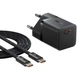 Сетевое зарядное устройство Baseus GaN5 Mini PD/QC 25W USB-C with USB-C to USB-C Cable 1 m Cluster Black (P10110909113-01) - изображение 1