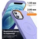 Чохол для iPhone 13 Pro WAVE Matte Insane Case with Magnetic Ring Light Purple - зображення 4