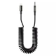 Кабель Proove Steel Spring Lightning to Mini Jack 3.5mm 1m Black (ACSS00005101) - изображение 1
