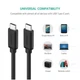 Дата кабель USB-C to USB-C 2.0m US286 3A Black Ugreen (10306) - зображення 3