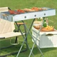 Мангал складной BARBECUE TRAY 770T 70х30х70 см из нержавеющей стали переносной для кемпинга и пикника Серебристый - изображение 2