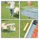 Мангал складной BARBECUE TRAY 770T 70х30х70 см из нержавеющей стали переносной для кемпинга и пикника Серебристый - изображение 4