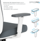 Крісло офісне OfficePro Balance OC550-W-DG-DG - изображение 13