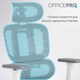 Крісло офісне OfficePro Skyline OC750-W-LG-LG - изображение 10