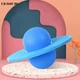 Мяч для прыжков Duweike, упругий мяч для детских упражнений, фитнес-доска, утолщенный спортивный мяч для взрослых с насосом, синий. - изображение 5