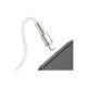 Дата кабель USB 2.0 AM to Lightning 1.0m Cafule Series Metal 2.4A White Baseus (CALJK-A02) - изображение 5