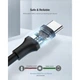 Дата кабель USB 2.0 AM to USB-C 2.0m US287 Black Ugreen (60118) - изображение 6