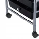 Мобильный органайзер с 10 ящиками, 33×37×86 см, черный Costway - изображение 6